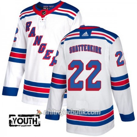 Barn Ishockey New York Rangers Tröja Kevin Shattenkirk 22 Adidas 2017-2018 Vit Authentic
